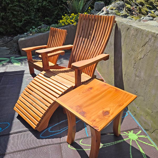Custom Outdoor Furniture - Castle River Woodworking Sooke BC